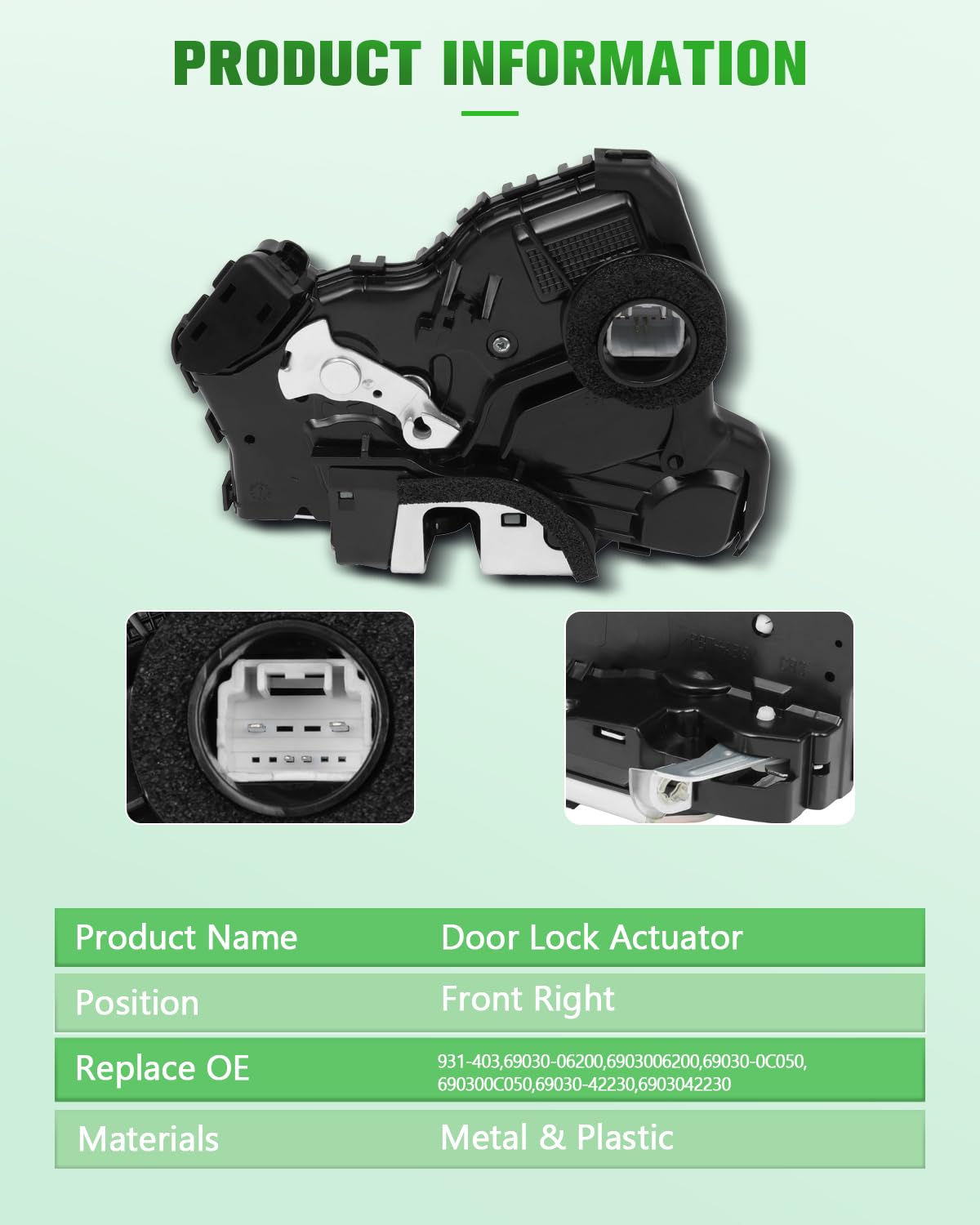 Amazon.com: SCITOO Power Door Lock Actuators Front Right Door